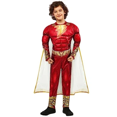 Image of Rubie&#039;s 1000318XS SHAZAM BOYS COSTUME Kids Fancy Dress, Multicolour, 4 5 Years