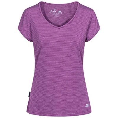 Image of Trespass Mirren, Grape Wine, XXS, Quick Dry Stretch T Shirt for Women, XX Small / 2X 2XS, Red