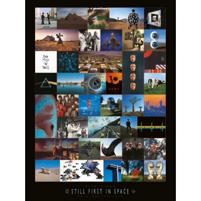 Image of Pink Floyd Anniversary Canvas Print, Multi Colour, 60 x 80 cm
