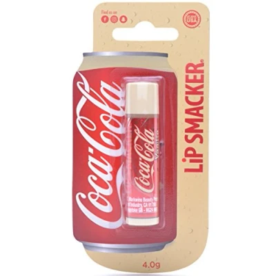 Image of authentic taste This unique lip balm delivers the of Coca Cola Vanilla Coke while providing extended hydration to your lips: soothing moisture and refreshment in one