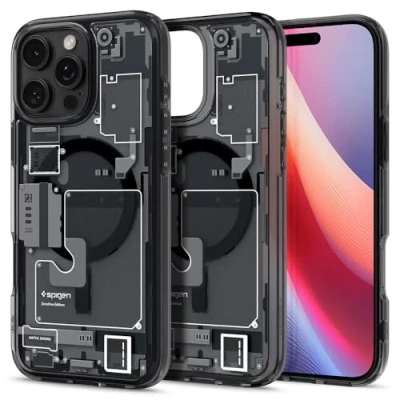Image of Spigen Ultra Hybrid Zero One MagFit Case for iPhone 16 Pro, Compatible with MagSafe Accessories Black