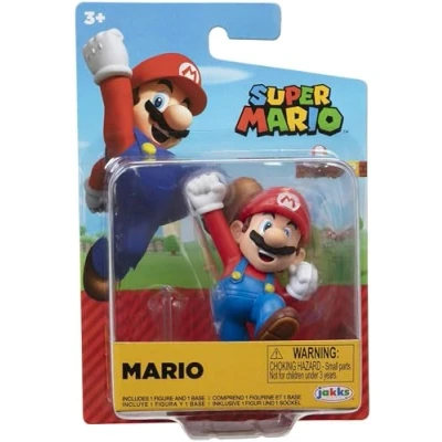 Image of Jakks Pacific World of Nintendo Super Mario Bros 2.5 Inch Action Figure Jumping with Stand