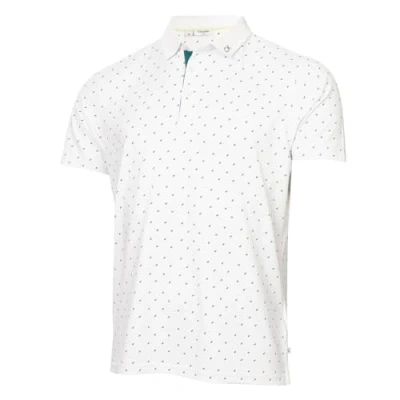 Image of Calvin Klein Mens Riverton Polo Shirt White L