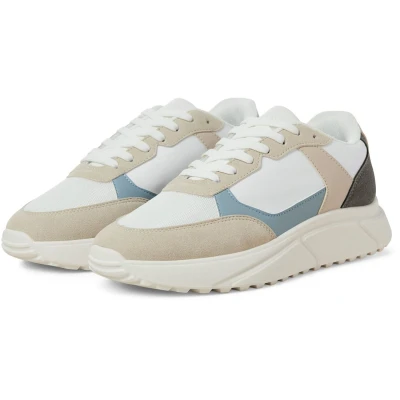 Image of JACK &amp; JONES Men&#039;s Jfwaspire Pu Runner Noos, Moonbeam, 8 UK