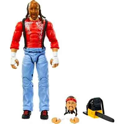Image of Mattel WWE Chainsaw Charlie Elite Collection Action Figure with Accessories, Articulation &amp; Life like Detail, 6 inch