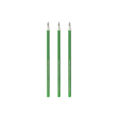 Image of 3 Refill for Gel Pen Erasable Ties Green