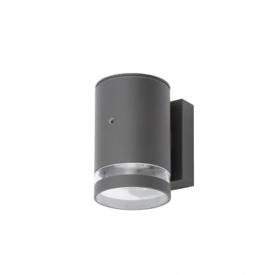 Image of Zinc ZN 34043 ANTH Lens Spot Wall Light, photocell, Anthracite