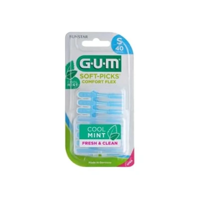 Image of Gum Scovolino Soft Picks Comfort Flex Cool Mint Small, 40 Scovolini