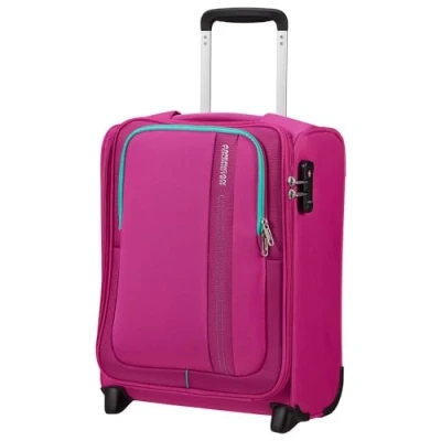 Image of American Tourister Sea Seeker Upright S Cabin Luggage 45 cm 28 L, Deep Fuchsia, (45 L)