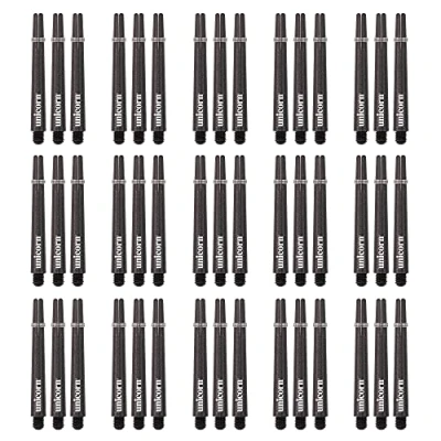 Image of Unicorn Dart Shafts Gripper 3 Mega Pack Durable Nylon Black 45 Stems Medium 44.2 mm