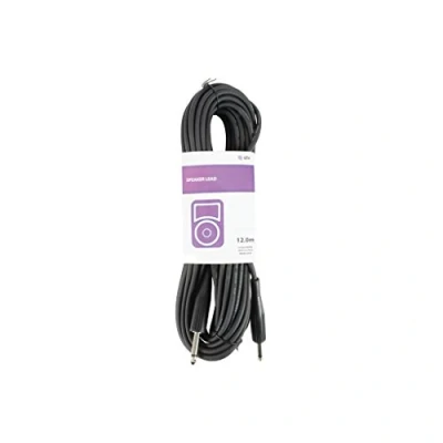 Image of qtx 12 m 6.3 mm Mono Jack to Speaker Lead Black