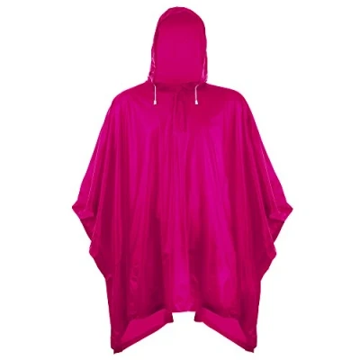 Image of Splashmacs Unisex Adults Plastic Poncho / Rain Mac (One Size) (Fuchsia)