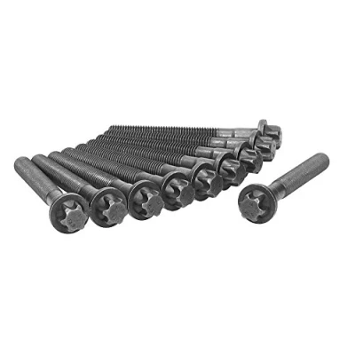 Image of 6119901322x10 Cylinder Head Bolt Kit AJUSA 81028100 Male Torx 10 MERCEDES BENZ: Sprinter 3.5 T Van, Viano, E Class Saloon