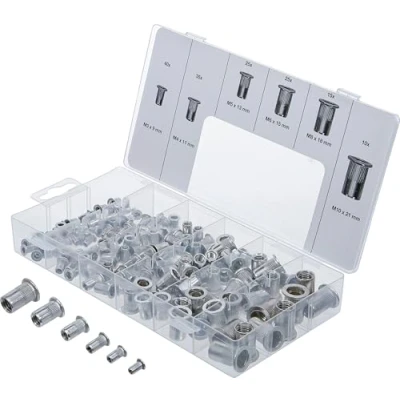 Image of BGS 14127 Rivet Nuts Assortment Aluminium 150 pcs.