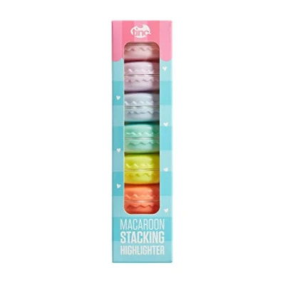 Image of Tinc Novelty Macaroon Stacking School Highlighter Set of 5, Multicolor (MACSTKHL)