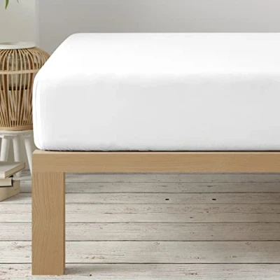 Image of Degrees home Collection Fitted Sheet 180 x 190 33 Adjustable Brushed Polyester Microfiber White