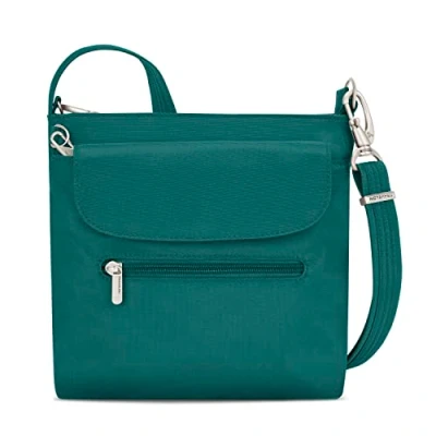 Image of Travelon Unisex Adult Anti Theft Classic Mini Shoulder Bag Cross Body, Spruce, 8.5&quot; x 2.25&quot;
