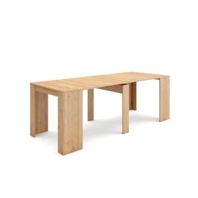 Image of Skraut Home Extendable Console table Folding Dining 220 For 10 diners Modern Style Oak