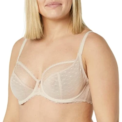 Image of Freya Women&#039;s Signature Underwire Plunge Bra, Natural Beige, 28FF US