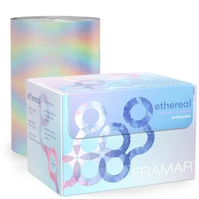 Image of Framar Ethereal Embossed Roll Hair Foil, Foils for Highlighting, Highlights, Hairdressing Foil Highlighting Sheets, Colouring 320