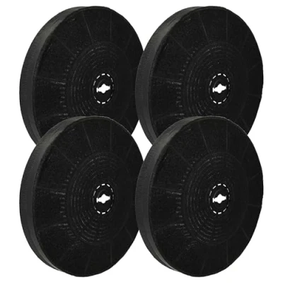 Image of vhbw 4x Activated Carbon Filters Compatible with Gorenje DF6130E TW150 Cooker Hood 19 cm