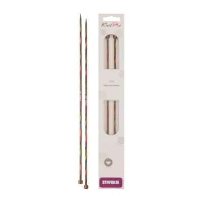 Image of KnitPro KP20216 35 cm x 3.75 mm Symfonie Single Pointed Needles, Multi Color