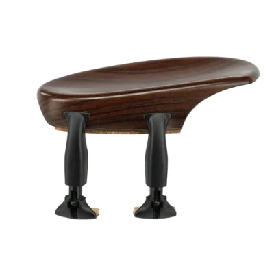 Image of Wittner chinrest, lateral chinrest violin 4/4, high tech plastic, anatomically shaped, allergy tested, without screwdriver, rosewood colours, 250211P, Made in Germany