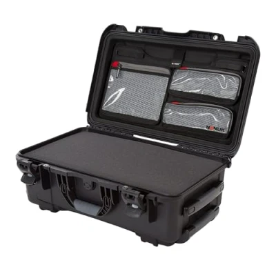 Image of Nanuk 935 Waterproof Carry On Hard Case with Wheels, Cubed Foam and Lid Organizer Black