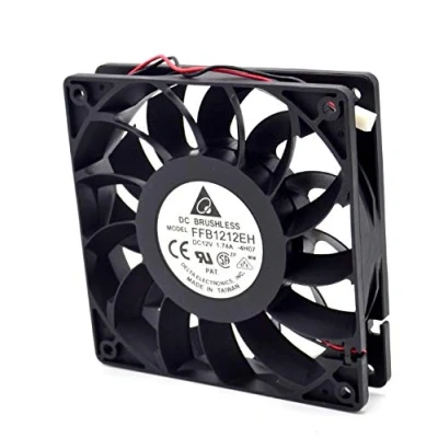 Image of cooler fan for Delta FFB1212EH DC 12V 1.74A 120X120X25mm 12cm server inverter cooling 2 wire