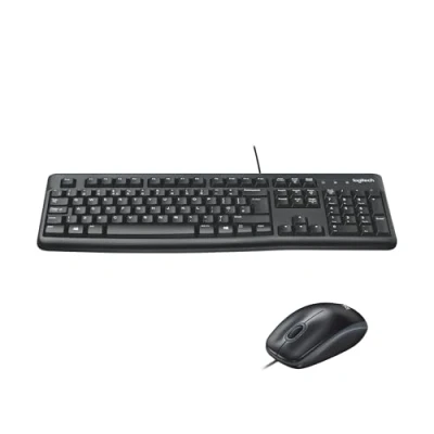 Image of Logitech MK120 UK Desktop Wired USB Keyboard Low profile 920 002552