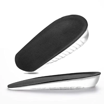 Image of Qrity 1 Pair Gel Height Increase Heel Insoles, CM Invisible Shoe Lifts Inserts, Cushion Elastic Shock Absorption Pads for Men