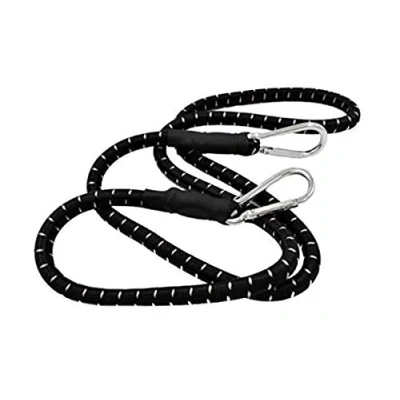 Image of TIJAR BUNGEE CORD 60&quot; (150cm) HEAVY DUTY WITH CARABINER CLIPS, Extra Strong and Durable Elasticated Cord, Strap, Tie Down