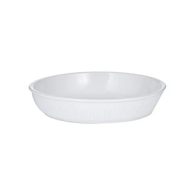 Image of Linear Round Pie Dish 26cm White