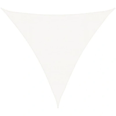 Image of vidaXL Sunshade Sail 160 g/m² White 4x4x4 m HDPE