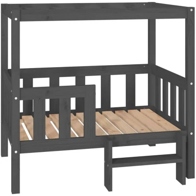 Image of vidaXL Dog Bed Grey 95.5x73.5x90 cm Solid Wood Pine