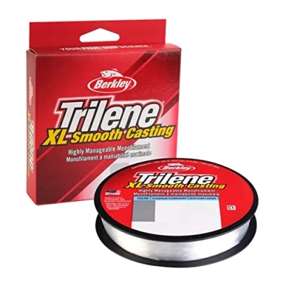 Image of Berkley Trilene® XL®, Fluorescent Clear/Blue, 10lb 4.5kg, 300yd 274m Monofilament Fishing Line, Suitable for Freshwater Environments