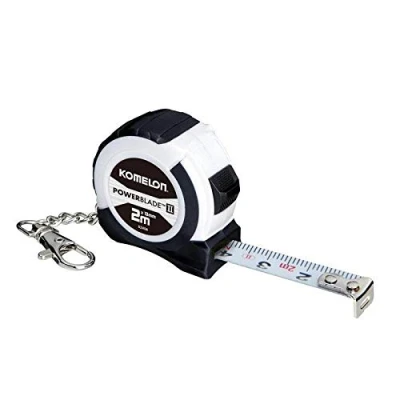 Image of Komelon KOM2MKRT PowerBlade II Pocket Key Ring Tape, Black, 2m (Width 13mm) (Metric only)