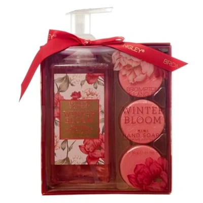 Image of Brompton &amp; Langley Winter Bloom Hand Care Gift Set Foaming Wash 530ml 3 Mini Soaps 30g Each with Luxurious Floral Fragrance