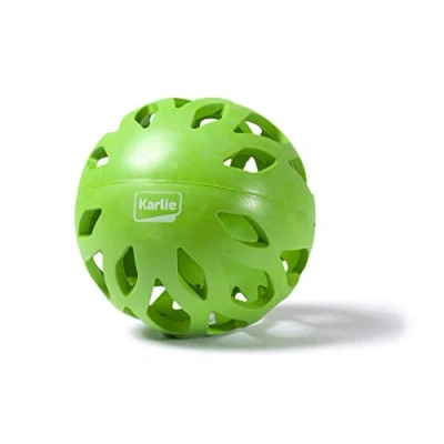 Image of Karlie GRID PLAYBALL, RUBBER KOKO, GREEN, 14 X 22, 5 CM, L
