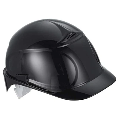 Image of Uvex Airwing B Helmet Construction Worker Safety Hard Hat with Slots for Ear Defenders and Visors, Black