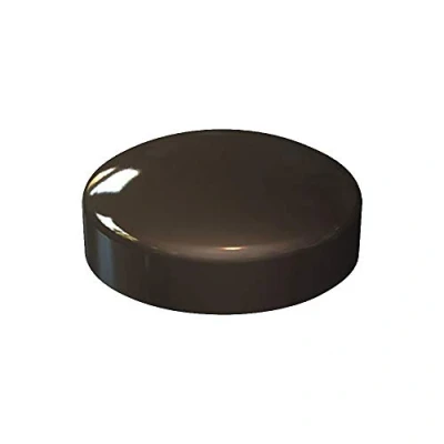 Image of Brown Plastidome 2 Piece Plastic Screw Cover 100 Pack