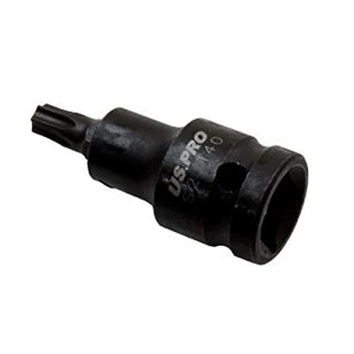 Image of US PRO T40 1/2 Dr Short Impact Torx/Star Male Socketx 53mm Industrial