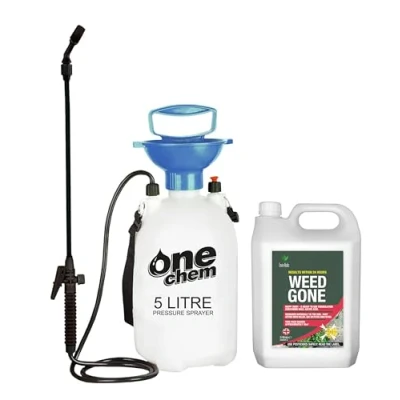 Image of Enviro Works Weed Gone 5L Fast Acting Weedkiller With Pressure Sprayer (Ready to use) See results within 24 hours