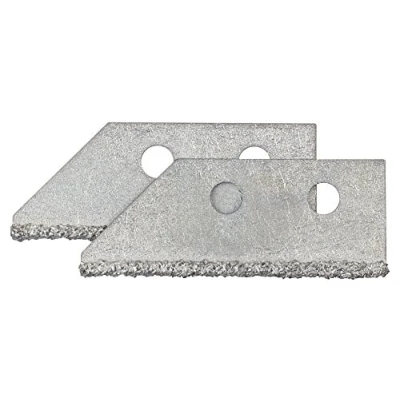 Image of wolfcraft 2 Spare Blades For Joint Scraper I 5571000 removing tile mortar