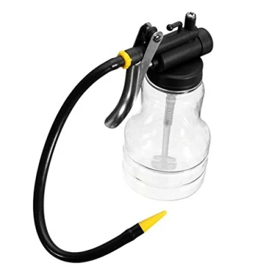 Image of Topker Car Universal Long Nozzle High Pressure Pump Oiler Lubrication Oil Can Feed Spray Tool Bottle 250ml Capacity