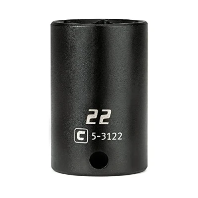 Image of Capri Tools 3/8 in. Drive 22 mm Semi Deep Impact Socket