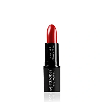 Image of Ruby Bay Rouge Moisture Boost Natural Lipstick Rich Cool Toned Red Moisturising Conditioning Matte Texture 4g