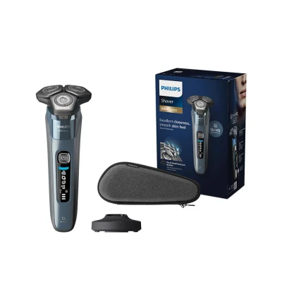 Image of Philips Wet &amp; Dry Electric Shaver Series 8000 with Pop up Trimmer, Travel Case, Charging Stand S8692/35