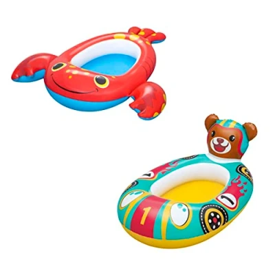 Image of Bestway Inflatable Splash Buddy Float Boat Dinghy for Kids, Swim Float, Pool Toys Boys and Girls, Assorted Designs