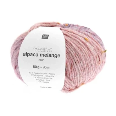 Image of Rico Design Creative Alpaca Melange Aran Knitting Yarn
